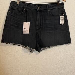 NWT Paige Margot Short indigo high rise frayed hem summer festival casual Gypsy